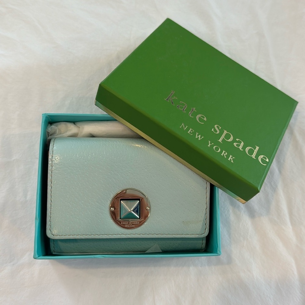 NWT Kate Spade Darla wallet in jasper blue
